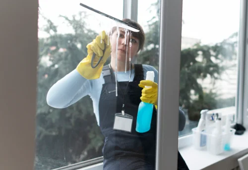 Nettoyage de vitres intérieures et extérieures à la Merlatière